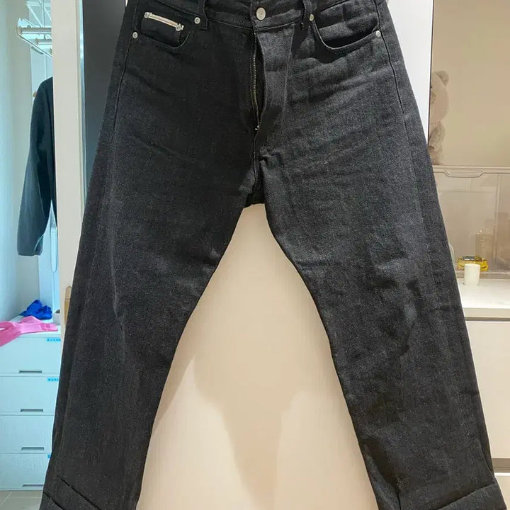 [BUNJANG] Uniform Bridge Selvedge Black Jeans / 유니폼브릿지 셀비지 블랙 34 XL