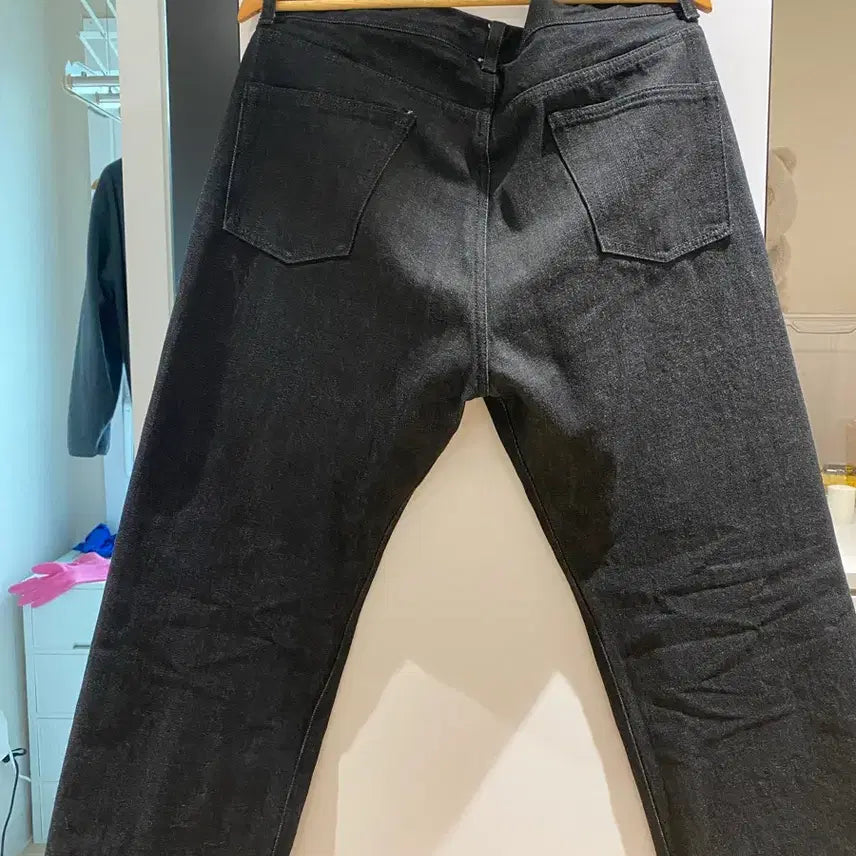 [BUNJANG] Uniform Bridge Selvedge Black Jeans / 유니폼브릿지 셀비지 블랙 34 XL