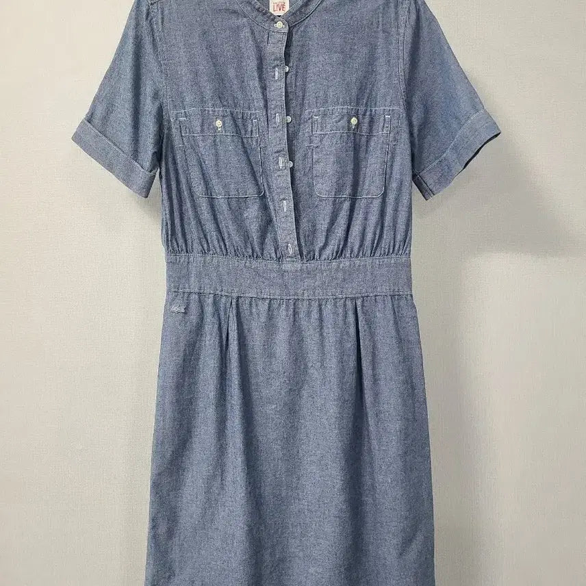 [BUNJANG] Lacoste Denim Midi Dress / 라코스테 원피스
