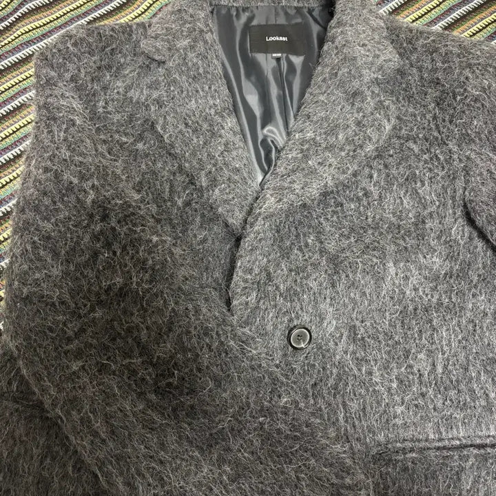 [BUNJANG] Lookast Layer Alpaca Jacket Gray / 룩캐스트 레이어 알파카 자켓 그레이