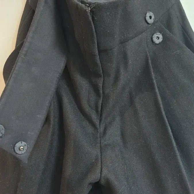 [BUNJANG] It MICHAA Black Wool Wrap Skirt / 잇미샤 블랙 모직 반바지 랩 스커트