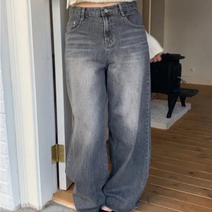 [BUNJANG] Your J Gray Denim Pants / 유어제이 그레이데님