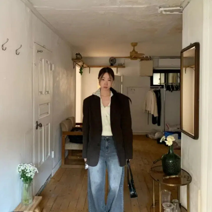 [BUNJANG] Your J Gray Denim Pants / 유어제이 그레이데님