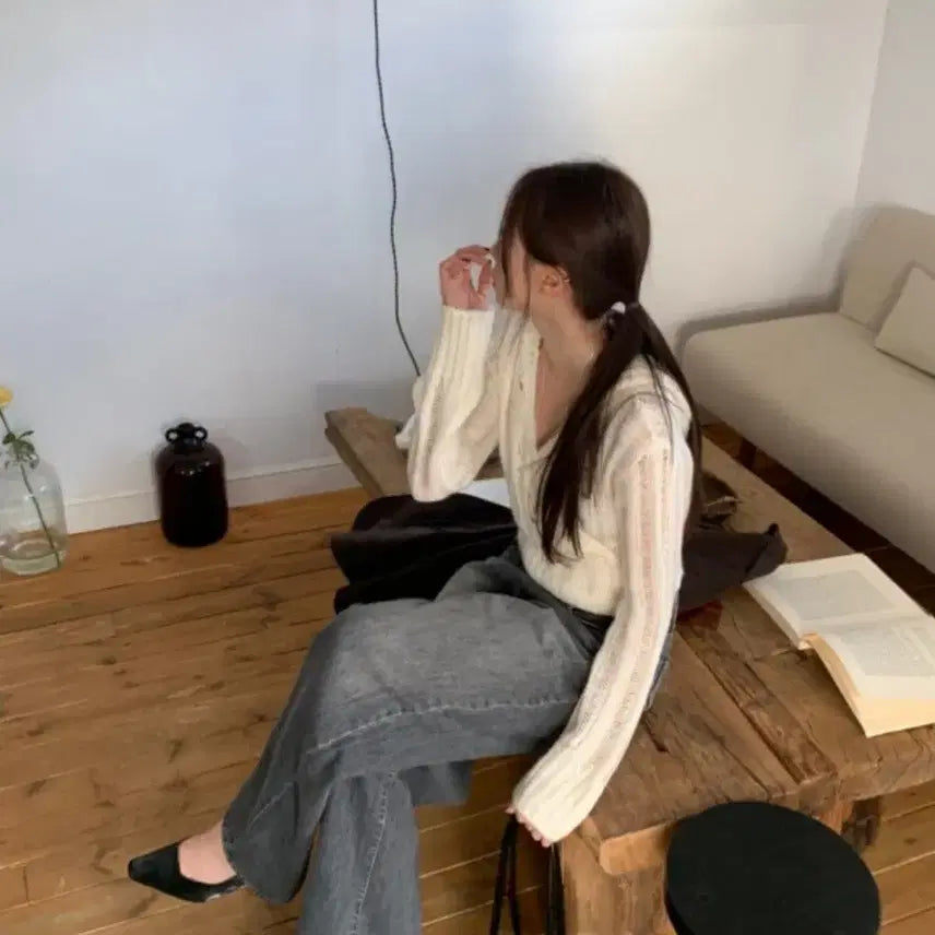 [BUNJANG] Your J Gray Denim Pants / 유어제이 그레이데님