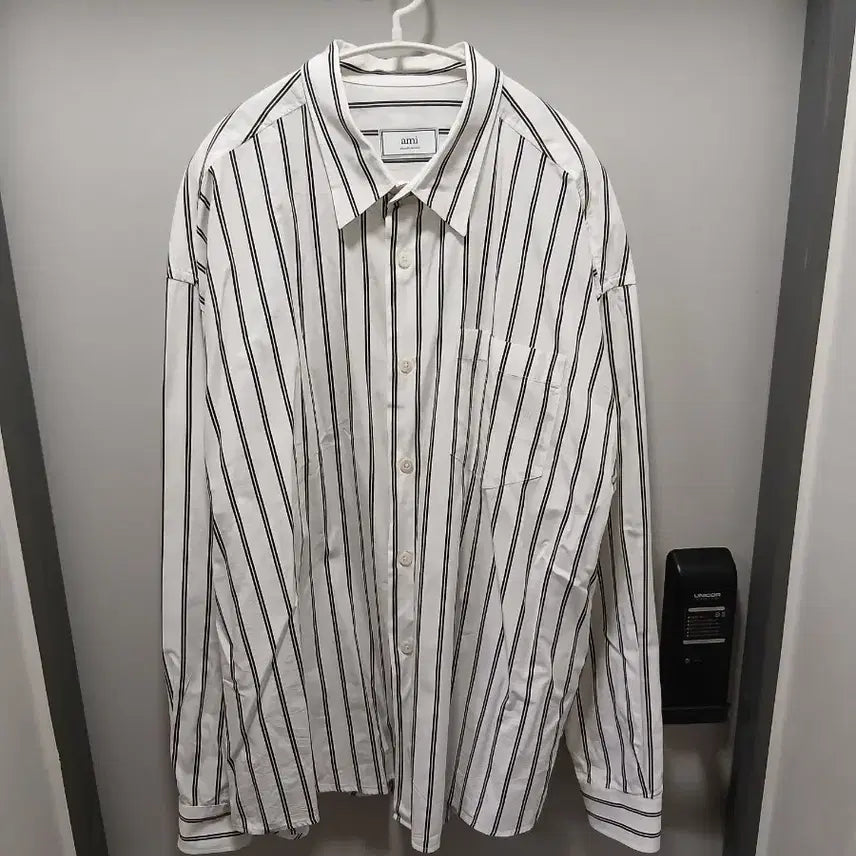[BUNJANG] AMI Oversized Stripe Shirt / [정품] AMI 아미 오버사이즈 스트라이프 셔츠