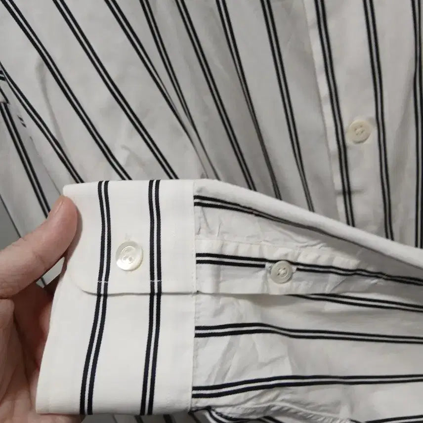 [BUNJANG] AMI Oversized Stripe Shirt / [정품] AMI 아미 오버사이즈 스트라이프 셔츠