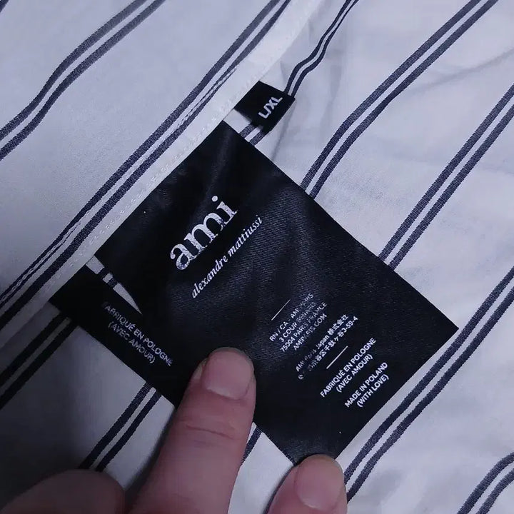 [BUNJANG] AMI Oversized Stripe Shirt / [정품] AMI 아미 오버사이즈 스트라이프 셔츠