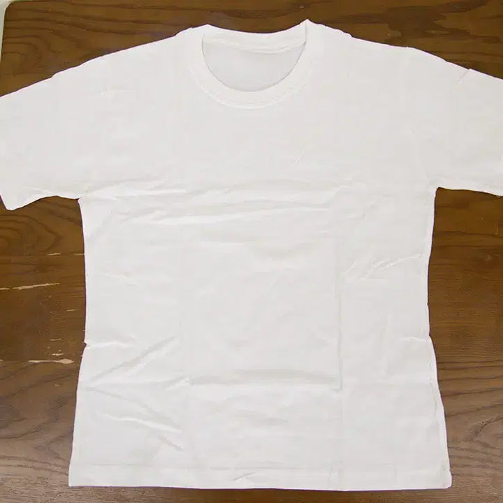 [BUNJANG] Plain White Cotton T-Shirt Bundle (XL) / [창고정리새제품] 상의 반팔 티셔츠 100 (XL) 10개 일괄구매