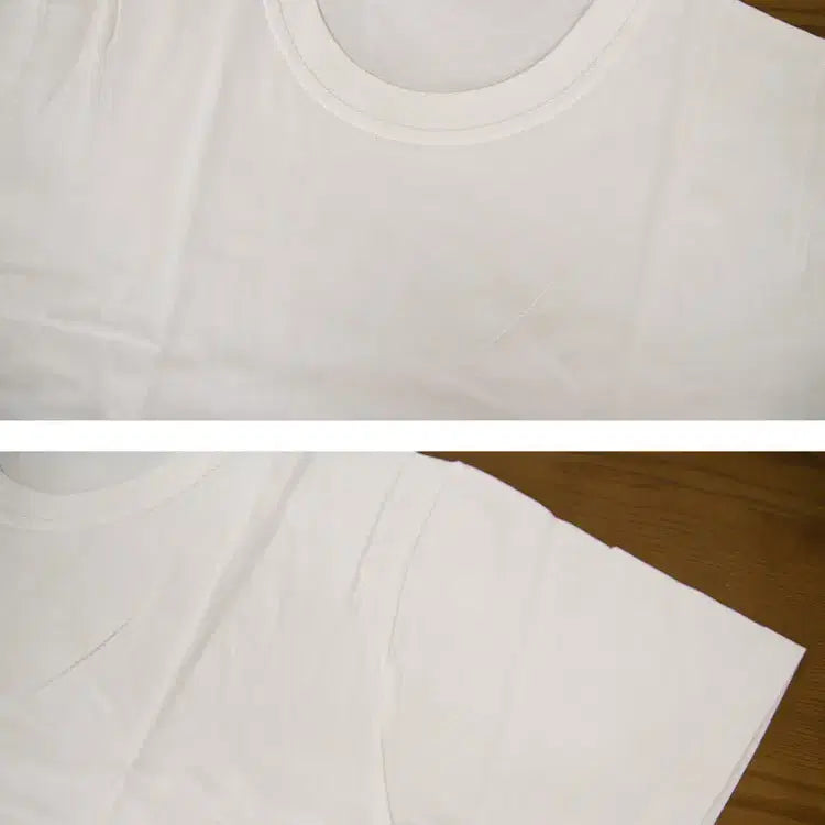 [BUNJANG] Plain White Cotton T-Shirt Bundle (XL) / [창고정리새제품] 상의 반팔 티셔츠 100 (XL) 10개 일괄구매