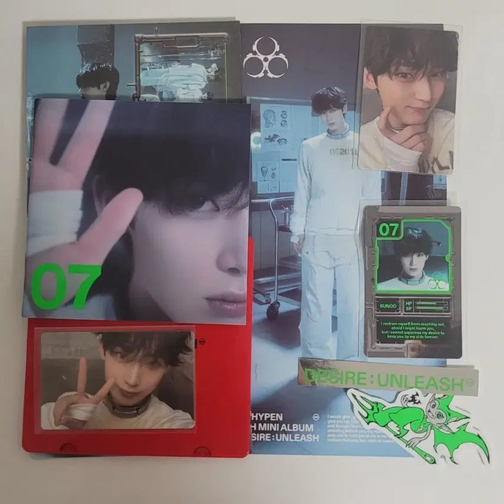 [BUNJANG] ENHYPEN Sunoo Desire Unleashed Version Photocard / 엔하이픈 디자이어 언리시 선우 풀셋 양도