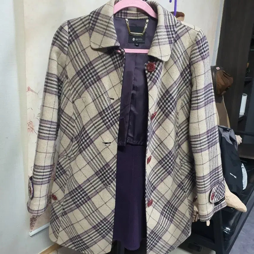 [BUNJANG] YETTS Check Handmade Jacket / YETTS 체크  핸드메이드 자켓 66 택배비포함가