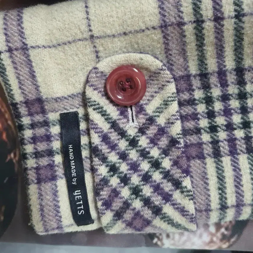 [BUNJANG] YETTS Check Handmade Jacket / YETTS 체크  핸드메이드 자켓 66 택배비포함가