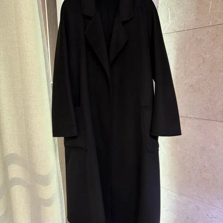 [BUNJANG] Handmade Black Wool Coat / 핸드메이드 블랙 울코트