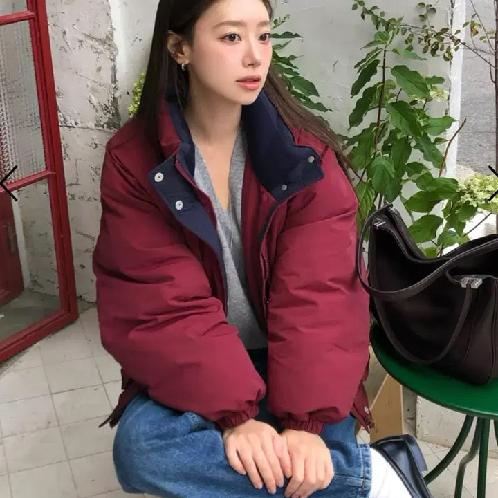 [BUNJANG] HANE Plenty Padded Jacket Red S / [새제품/품절] 하네 패딩 플렌티 패딩 레드s