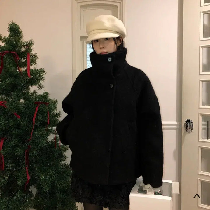 [BUNJANG] RitkeeM Half Coat Black / 릿킴 하프코트 블랙  [정가 14만원]