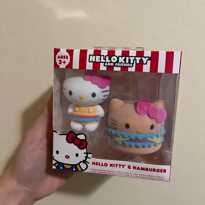[BUNJANG] Rare Hello Kitty Hamburger Figure Set / 희귀) 헬로키티 햄버거 피규어 세트