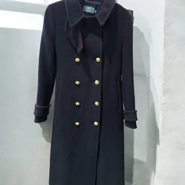 [BUNJANG] BLUMIN Navy Double Coat / 마지막 BLUMIN 블루민 네이비 더블 코트 울100