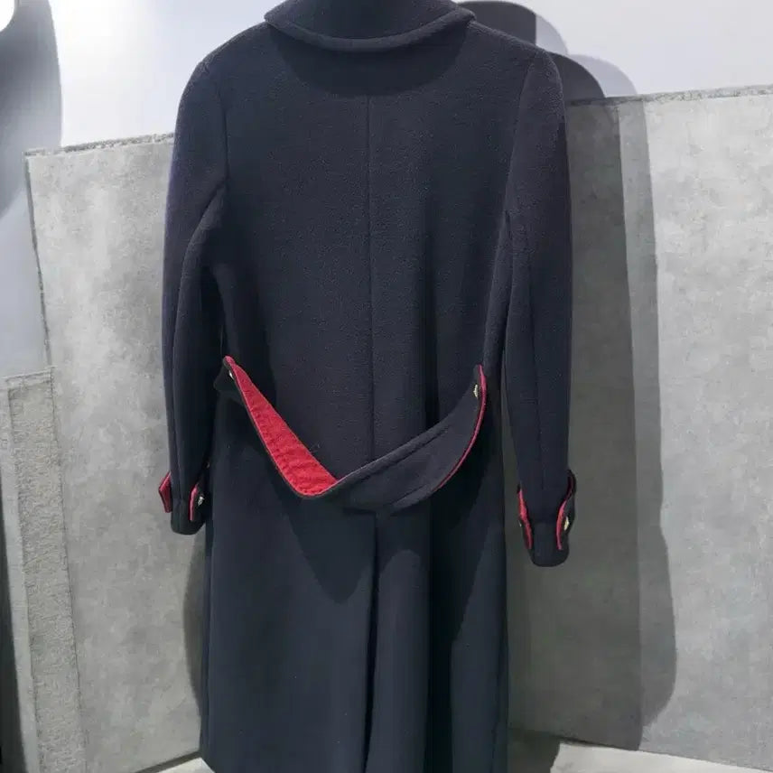 [BUNJANG] BLUMIN Navy Double Coat / 마지막 BLUMIN 블루민 네이비 더블 코트 울100