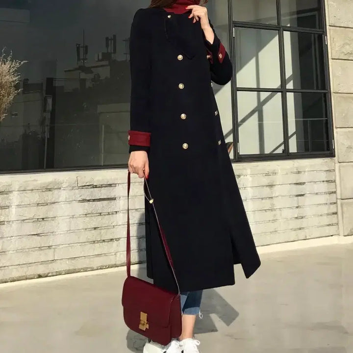 [BUNJANG] BLUMIN Navy Double Coat / 마지막 BLUMIN 블루민 네이비 더블 코트 울100