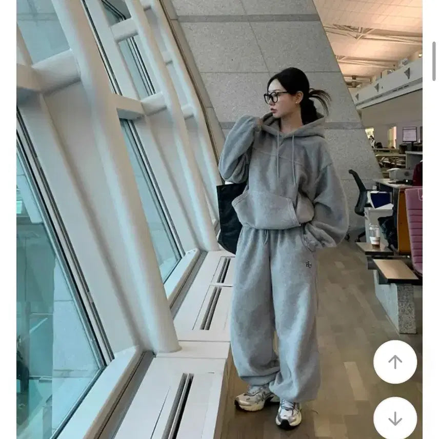 [BUNJANG] Vaydaily Smurf Fleece Wide Training Set / 베이델리 스머프 후리스 와이드 트레이닝 세트