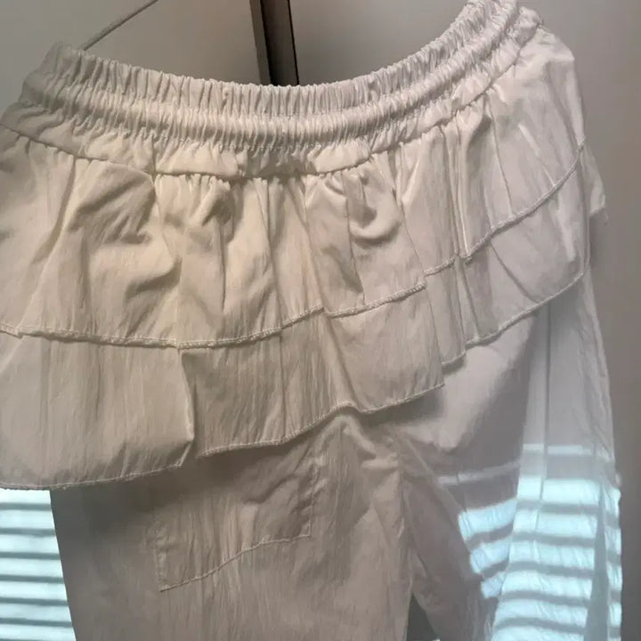 [BUNJANG] Gongu Woman OddB Layered Ruffle Wide Pants / 새상품 공구우먼 오드비 레이어드 바스락 프릴 밴딩 와이드 팬츠 3