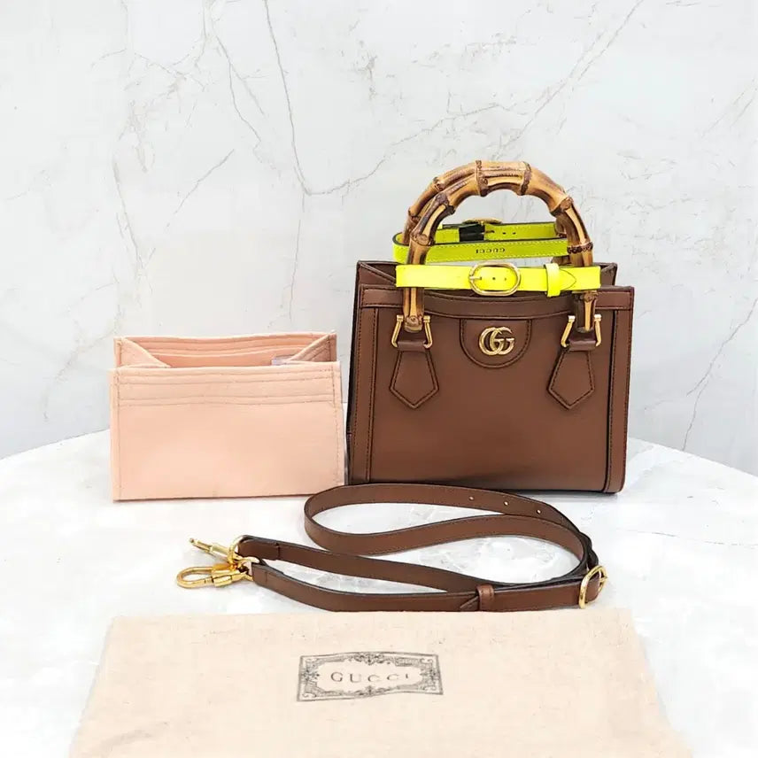 [BUNJANG] Gucci Diana Bamboo Mini Tote Bag / 구찌 다이애나 뱀부 미니 토트백