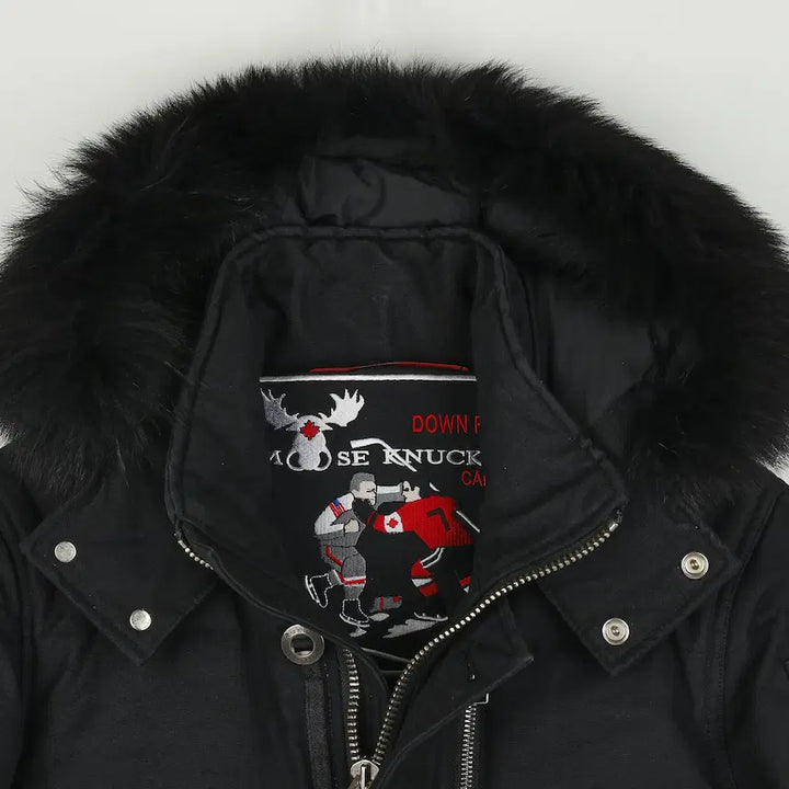 [BUNJANG] Moose Knuckles 3/4 Jacket Black Fox Fur / 무스너클 쓰리쿼터 자켓 블랙 폭스 퍼