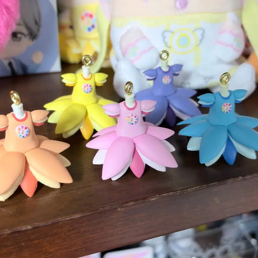 [BUNJANG] Ojamajo Doremi Costume Charm Series 1 Keyring Bundle Set / 꼬마마법사 레미 오자마녀 도레미 코스튬 참 1탄 키링 가챠 일괄