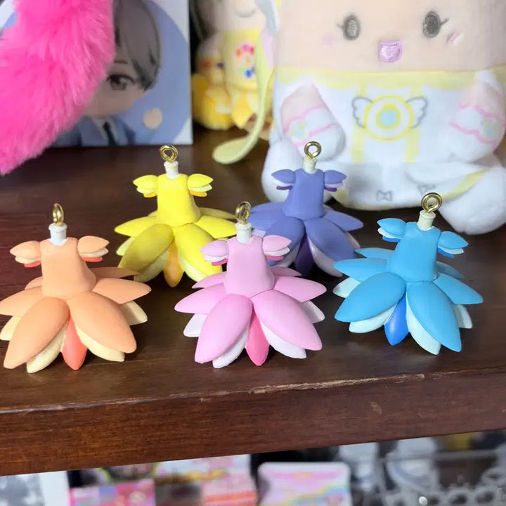 [BUNJANG] Ojamajo Doremi Costume Charm Series 1 Keyring Bundle Set / 꼬마마법사 레미 오자마녀 도레미 코스튬 참 1탄 키링 가챠 일괄