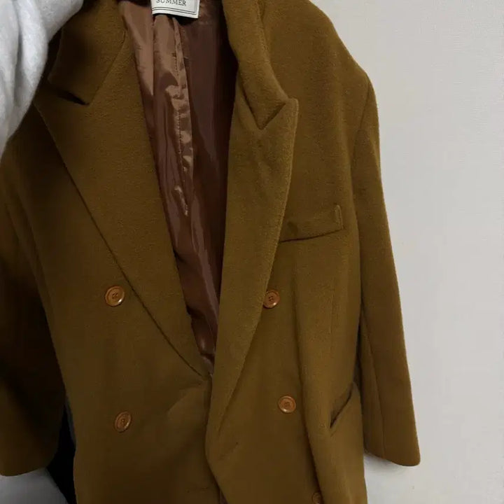 [SOLD OUT] 위드아웃썸머 클래식 더플코트 브라운