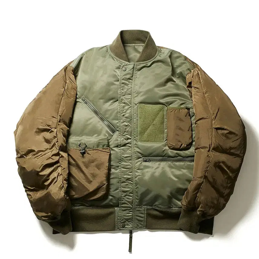 [BUNJANG] Daiwa Pier39 Tech Reversible MA-1 Sage Green Jacket / 다이와피어39 테크 리버서블 MA-1 세이지 그린 L