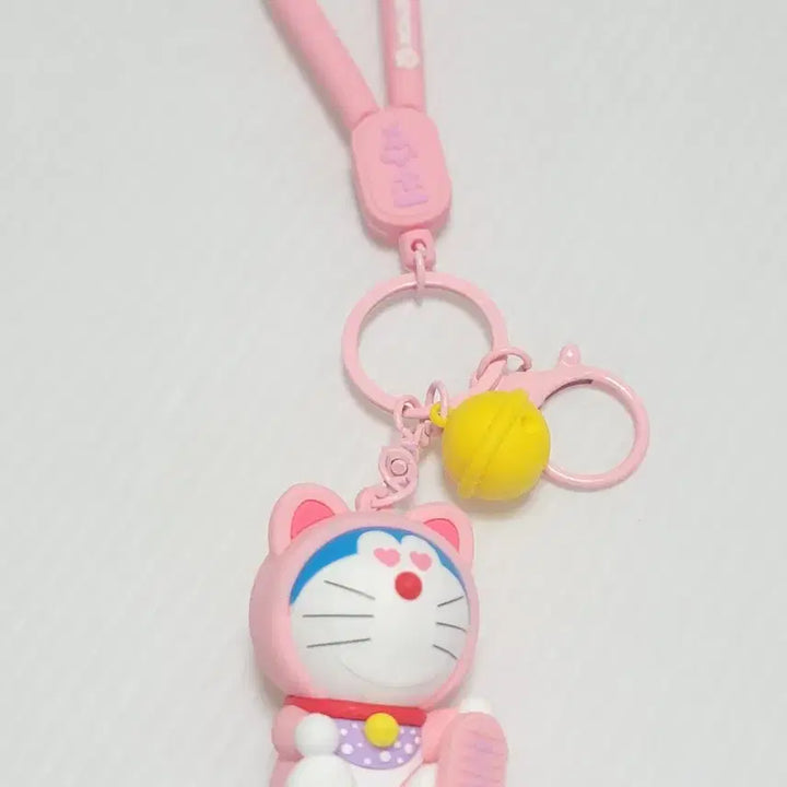 [BUNJANG] Doraemon Pink Keyring Key Holder / 도라에몽 핑크 키링 인형 키홀더