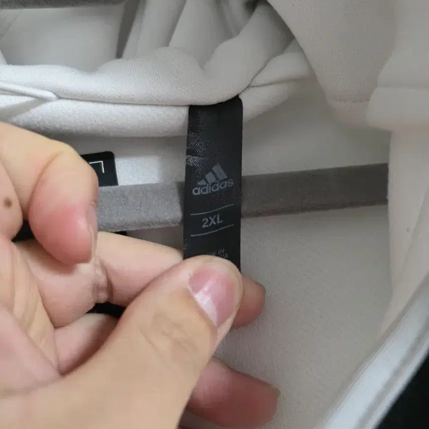 [BUNJANG] Adidas White Track Top Jacket / 아디다스 화이트 트랙탑 집업 자켓 (하자확인)