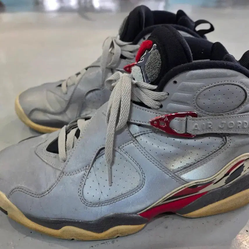 [BUNJANG] Nike Air Jordan 8 Reflect Silver Basketball Shoes / 나이키 에어 조던 8 리플렉트 실버