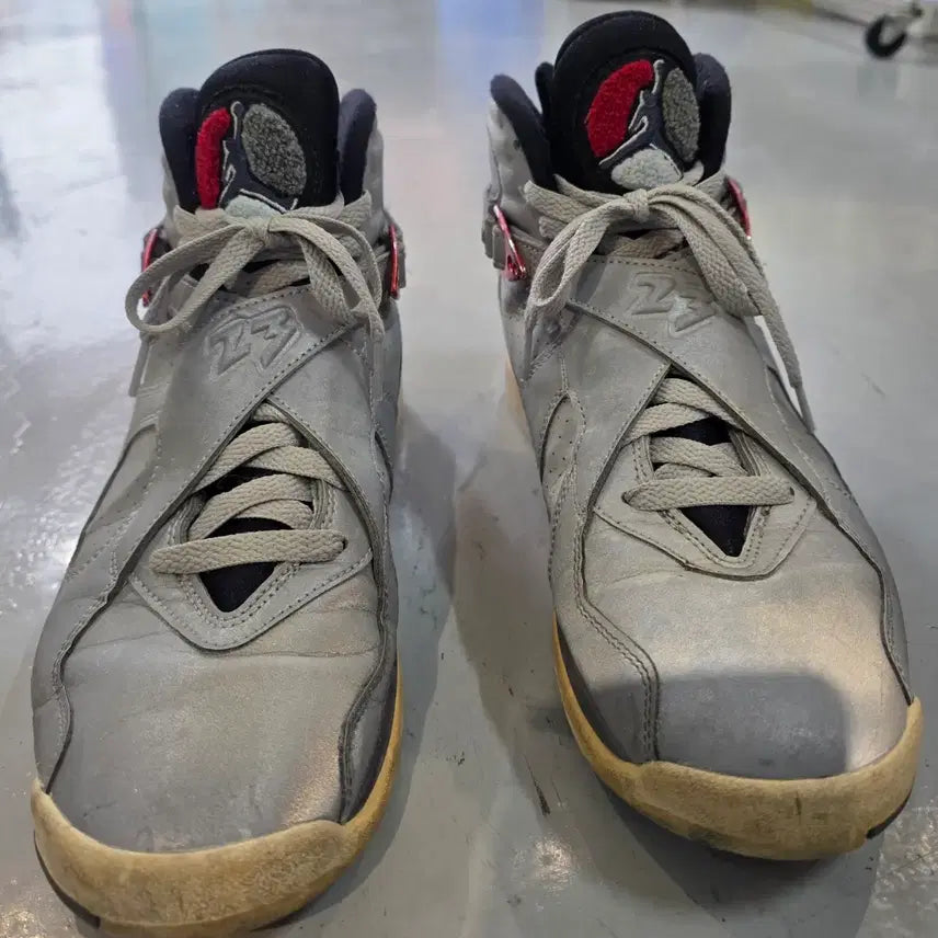 [BUNJANG] Nike Air Jordan 8 Reflect Silver Basketball Shoes / 나이키 에어 조던 8 리플렉트 실버