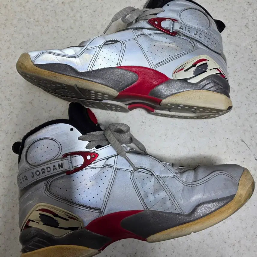 [BUNJANG] Nike Air Jordan 8 Reflect Silver Basketball Shoes / 나이키 에어 조던 8 리플렉트 실버