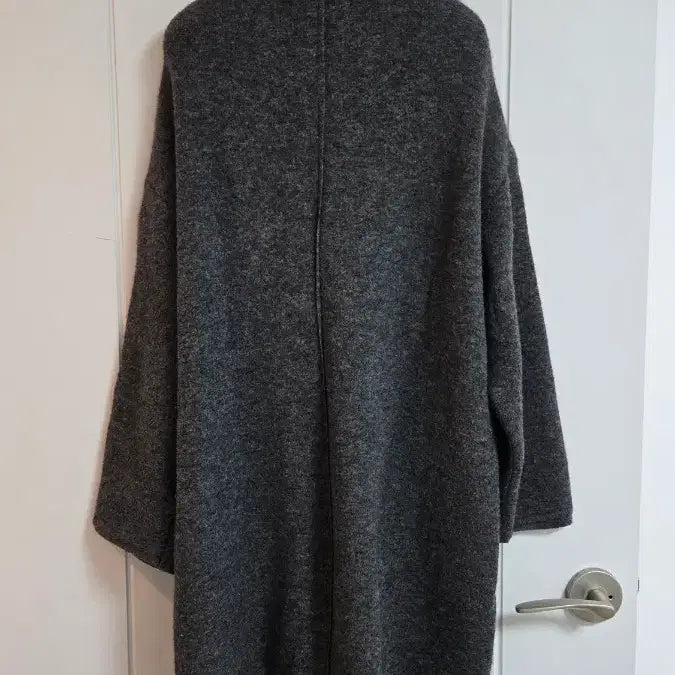 [BUNJANG] Daks Women's Wool Half Coat - Dark Gray / 닥스 여성 모직 하프 코트 진그레이