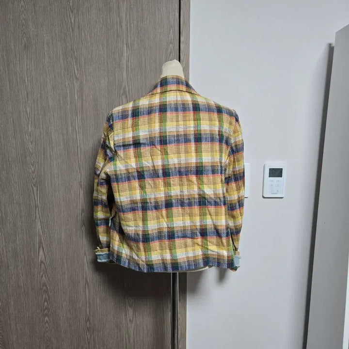 [BUNJANG] Renee & McCoy Linen Check Pattern Double Button Jacket / 르니앤맥코이 컬렉션 린넨 체크 패턴 더블 버튼 자켓