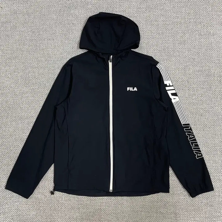 [BUNJANG] FILA Hoodie Zip-Up Jacket (L) Black / FILA 후드 집업 자켓 100(L) 블랙
