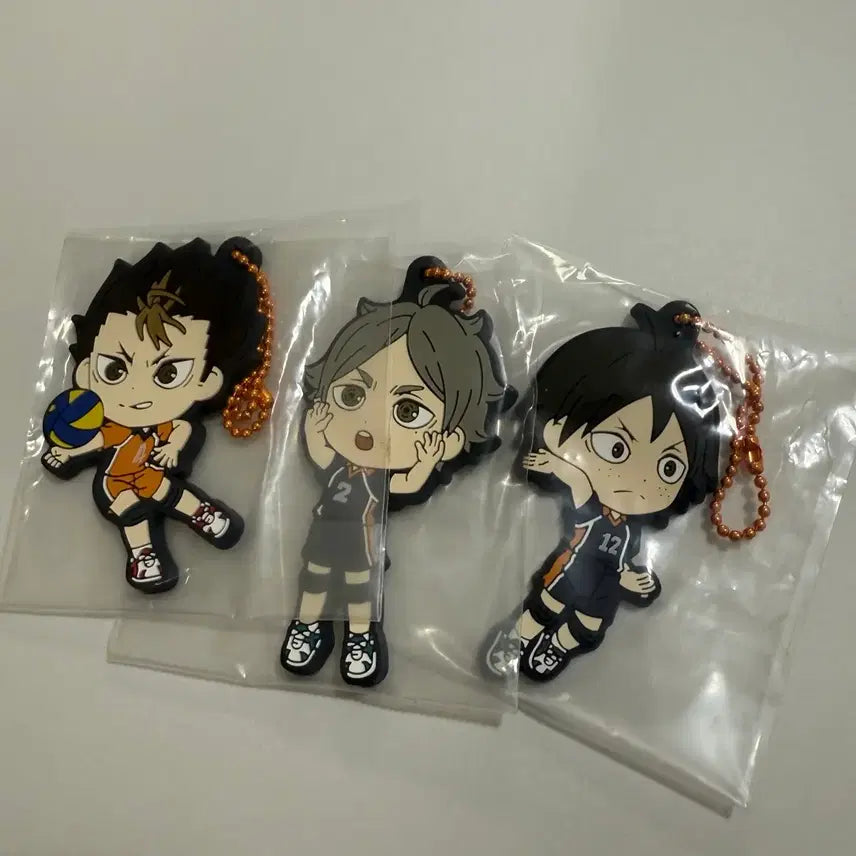 [BUNJANG] Haikyu Karasuno Rubber Charm Bundle Set / 하이큐 카라스노 러버참 일괄판매
