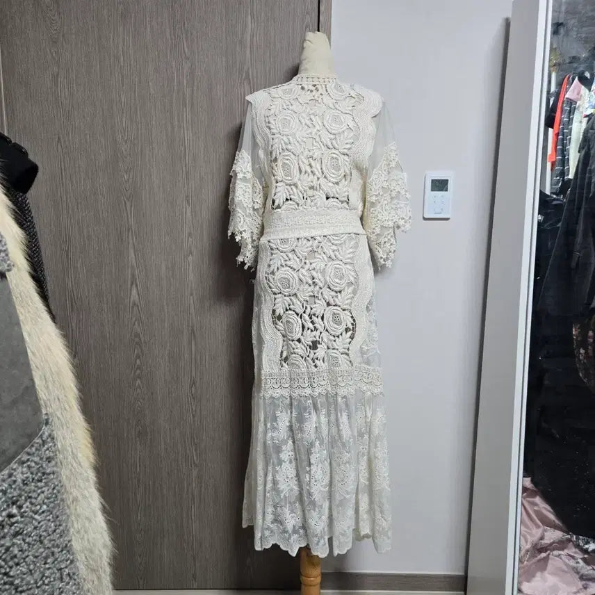 [BUNJANG] Tora Ivory Lace Maxi Dress / 여신 롱 원피스 레이스 롱 원피스 아이보리