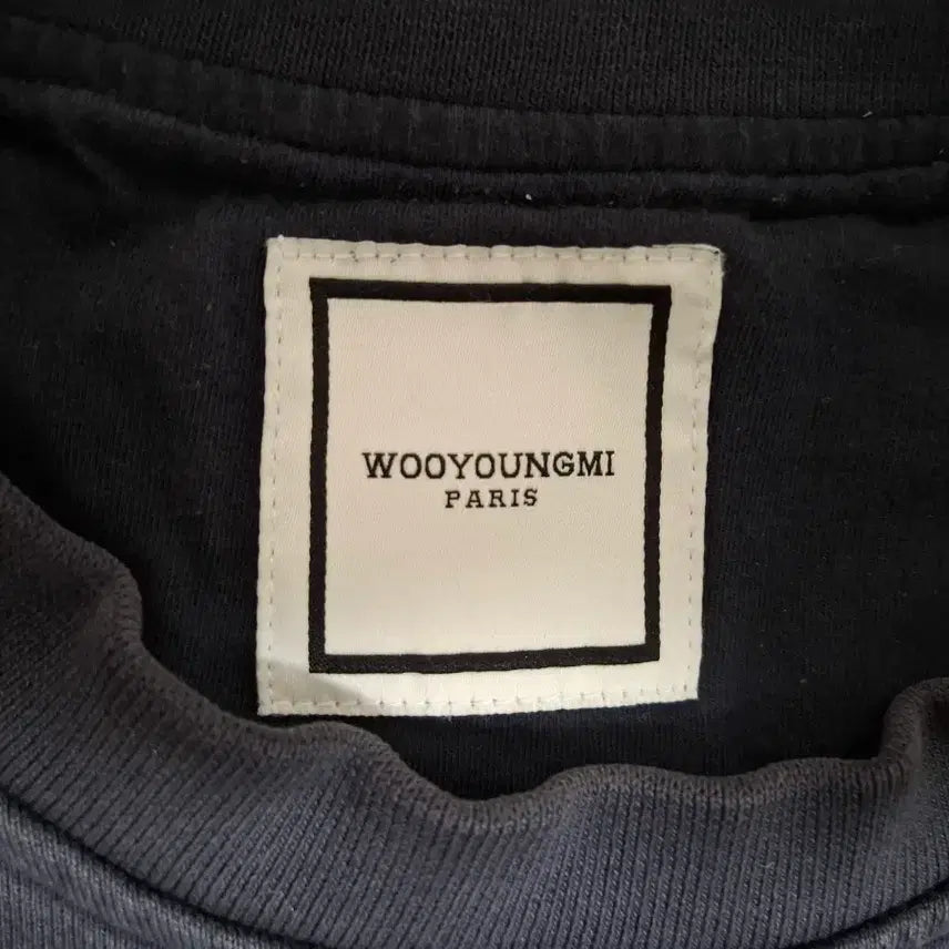 [BUNJANG] Wooyoungmi Golf Luxury Leather Patch Sweatshirt / (희귀템) 우영미 골프 럭셔리 가죽패치 맨투맨 48