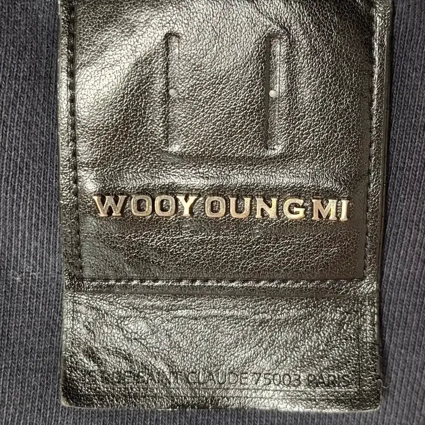 [BUNJANG] Wooyoungmi Golf Luxury Leather Patch Sweatshirt / (희귀템) 우영미 골프 럭셔리 가죽패치 맨투맨 48