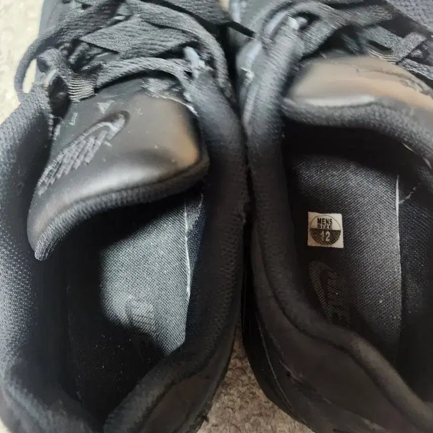 [BUNJANG] Nike Air Max Command All Black Leather Sneakers / 나이키 에어맥스 커맨드 올블랙 레더-300