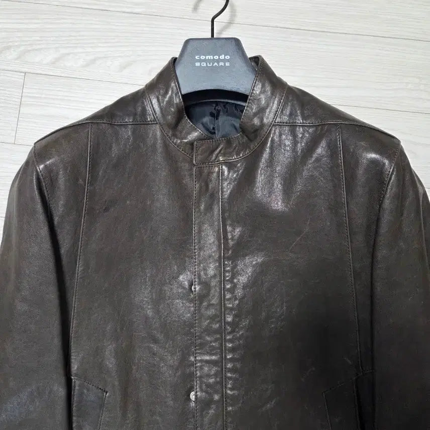 [BUNJANG] Comodo Natural Lambskin Leather Jacket / 코모도 천연 양가죽 레더 가죽자켓
