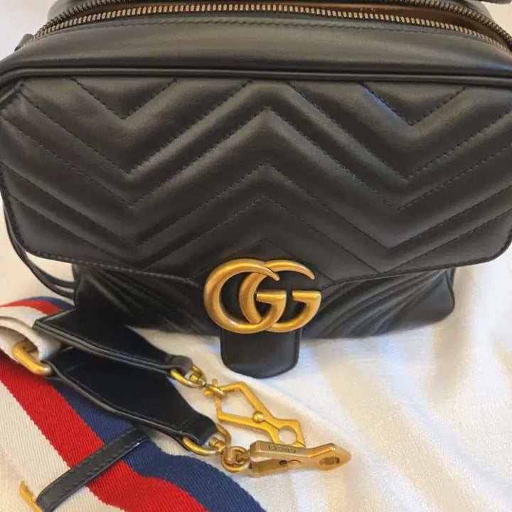 [BUNJANG] Gucci GG Marmont Matelasse Top Handle Bag / 구찌GG 마몽 마트라세 탑핸들