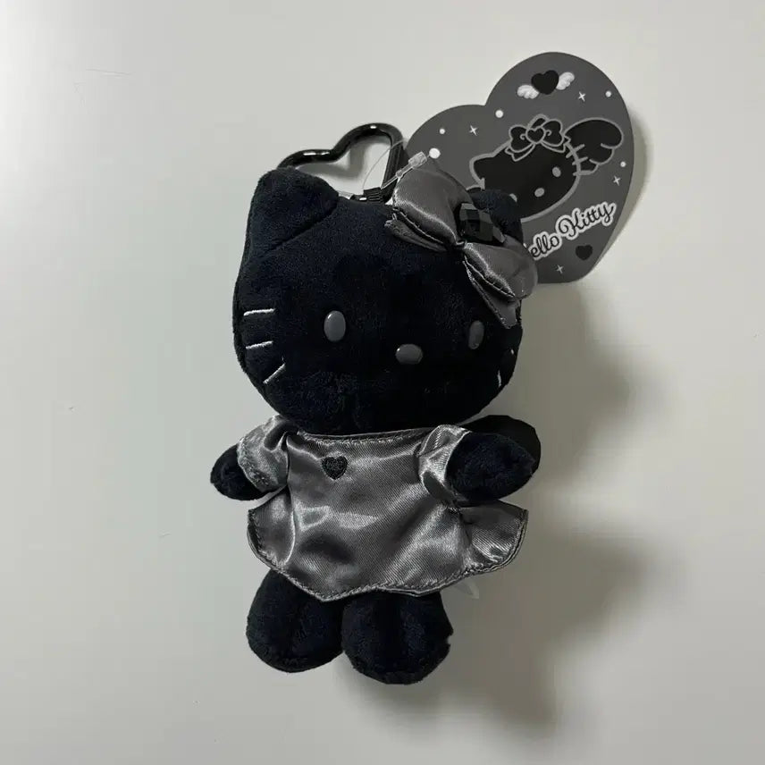[SOLD OUT] 일본정품)헬로키티 블랙 엔젤 마스코트 홀더 키링
