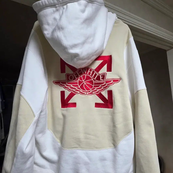 [BUNJANG] Jordan x Off-White Fleece Pullover Hoodie / 택포)조던 x 오프화이트 플리스 풀오버 후드