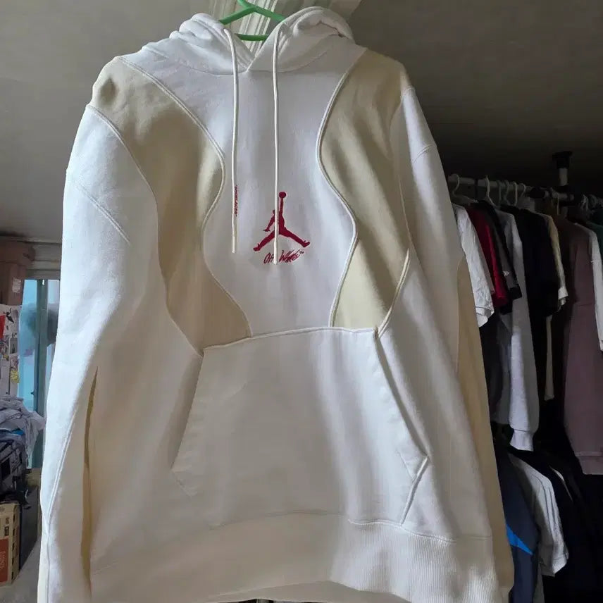 [BUNJANG] Jordan x Off-White Fleece Pullover Hoodie / 택포)조던 x 오프화이트 플리스 풀오버 후드