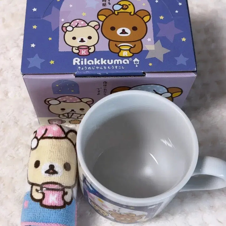 [SOLD OUT] 고전 리락쿠마 머그컵 &amp; 손수건 세트